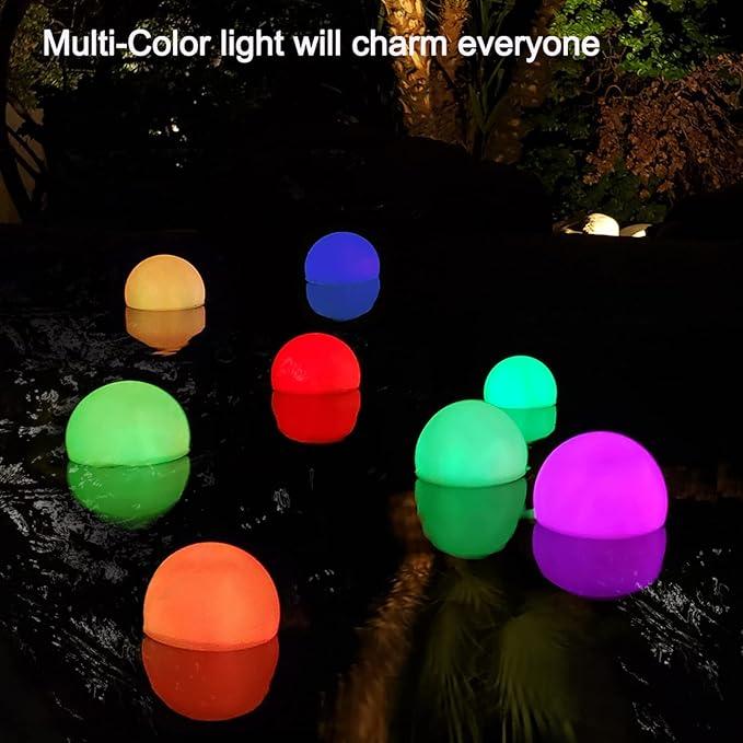Floating Pool Light Ball, RGB Color Changing Bath Hot Tub Light, IP68 Waterproof Orb Light up Ball for Pool Gift, Glow Led Pool Balls Lights for Hot Tub,Pond,Bathtub,Spa, Decor Outdoor Indoor Floating Pool Light Ball, RGB Color Changing Bath Hot Tub Light, IP68 Waterproof Orb Light up Ball for Pool Gift, Glow Led Pool Balls Lights for Hot Tub,Pond,Bathtub,Spa, Decor Outdoor Indoor