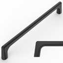 Amerdeco 10 Pack Matte Black Cabinet Pulls 6.3 Inch(160MM) Hole Centers Kitchen Cabinet Handles Hardware Kitchen Handles for Cabinets Cupboard Handles Drawer Pulls ZH0041