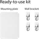 Gratury Junction Box, IP67 Waterproof Plastic Enclosure for Electrical Project, Hinged Grey Cover, Includes Mounting Plate and Wall Bracket (Grey Cover, 16.1"x12.2"x7.1")
