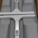 FoldWise 2-in-1 Lap & Bed Desk with Soft Cushions - Adjustable Height & Angle, Foldable Laptop Stand for Bed & Couch - Wrist Rest, iPad Holder, Stopper & Non-Slip Leather - Bed Table for Adults & Kids (White(grey))