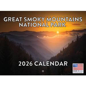 Great Smoky Mountains Calendar 2026 Tennessee Blue Ridge Monthly Wall Calender 12 Month | American Made In The USA