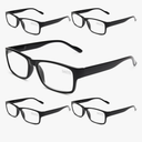 Gaoye Professional Reading Glasses for All Day - Computer Readers with Blue Light Protection - Value Pack
