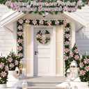 60 Pcs Christmas Glitter Poinsettia Flowers Set 20 Christmas Artificial Poinsettia 40 Berries Stems Berry Picks, Xmas Tree Flowers Decorations Ornaments(Pink,Silver)