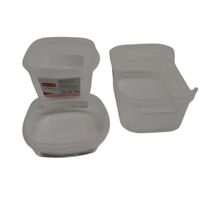 Rubbermaid Food Storage and Organization Container, Racer Red 3Pcs