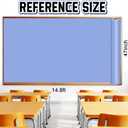 Inkspire Blue Purple Bulletin Board Paper Roll,14.8FTx47IN Large Reusable Waterproof Erasable Classroom Wall Background Backdrop Paper,Fade-Resistant Fabric Wrapping School Decors Teacher Supplies, 177.6" x 47"