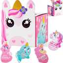 JOYIN Valentine box Unicorn Classroom Mailbox for Kids Party Favor, School Classmates Exchange Prizes