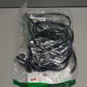 16/3 25 FT Outdoor Extension Cord Waterproof, Weatherproof & Flame Retardant Black 3 Prong Power Cord Outside for Lawn & Garden, 13 Amps 1625 Watts 125 VAC 16AWG SJTW, ETL Listed