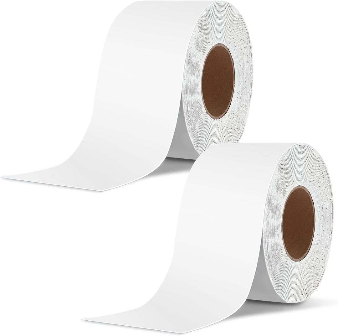 2 Pack RV Roof Tape, 4 Inch x 50 Feet RV Sealant Tape, UV & Waterproof RV White Seal Tape for RV Repair, Window, Boat Sealing, Truck and Trailer Roof Sealant, Stop Camper Roof Leaks