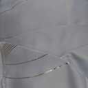 NICETOWN Vintage Blue Patterned Stripe Curtains for Bedroom and Patio, W52 x L84 inch, Wave Line Foil Print Design Morden Home Decor Room Darkening Drapes Room Divider, 2 Panels