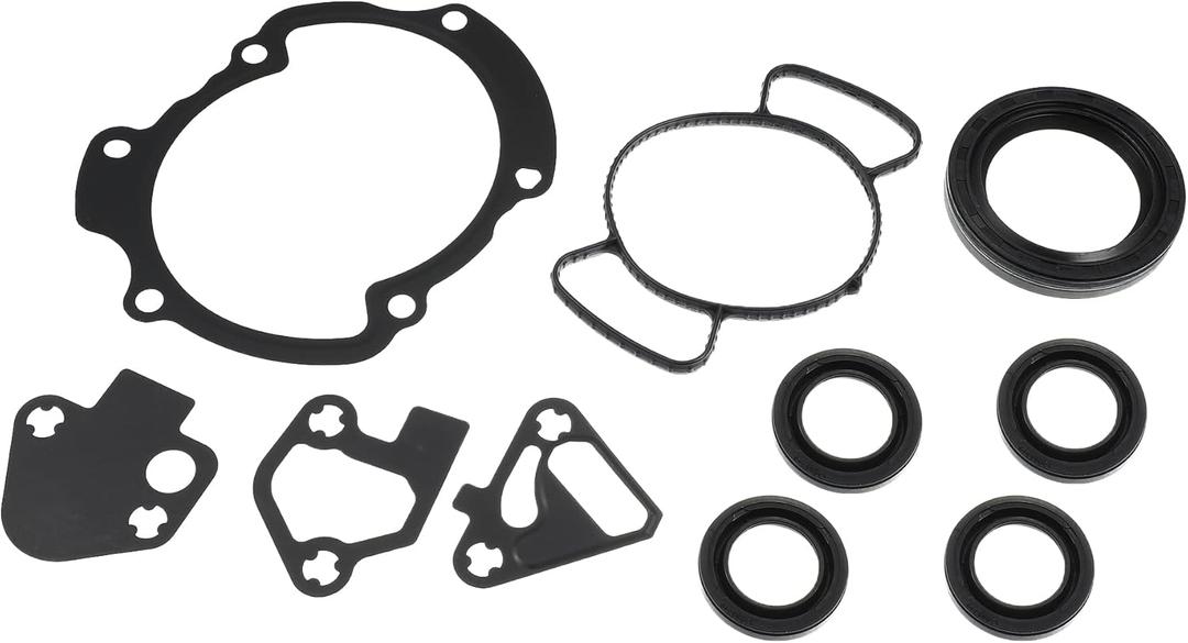 X AUTOHAUX Timing Cover Gasket and Seal Set 67828 448924 for Chevy Equinox 3.0L 2010-2012 for GMC Acadia 3.6L 2007-2016 Rubber Stainless Steel