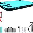 Inflatable Floating PlatformInflatable Floating DockMulti-Scene Water Floating PlatformSuitable for Rivers, Lakes, seasides, Swimming Pools; (180X150X15CM, Mint)