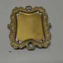 Vintage Decor for Home Bathroom Accessories Small Jewelry Tray Antique Ring Dish French Country Gold Trays Cute Brass Trinket Jewelry Plate Display Holder Baroque Moody Bedroom Wedding Decor Tray