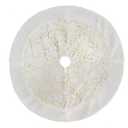 LoKori Christmas Tree Skirt, Gold White Faux Fur Plush Christmas Tree Base Mat Thick Velvet Rugs Rustic Xmas Holiday Party Ornaments Decorations,36Inch