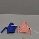 2Pcs Gear Shift Hoodie,Car Shift Knob Hoodie,Funny Car Gear Shift Cover,Automotive Interior Accessories and DecorationsBlue and Red