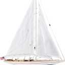 Wooden Sailing Boat Sailboat Yacht Model 28" Endeavour Enterprise Scale Replica Nautical Decor Corporate Personalized Gift (Enterprise 28inch), Large