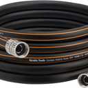 Giraffe Tools Leader Hose 8ft x 5/8", Custom Length, Heavy Duty, No Kink, Flexible, Rubber Garden Hose, Leakproof Water Hose with Male to Female Fittings, 600 Burst PSI