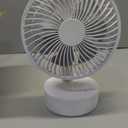 Aidek Oscillating Table Fan for Home & Office | Quiet Mini Fan with 4 Speed Modes & Timer | Portable Desk Fan with Strong Airflow, 90 Tilt, Easy to Clean  White