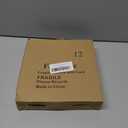 Berglander White Plastic Plates Set of 12 Pieces 10", Reusable and Unbreakable Flat Dinner Plates, Salad Plates, Pasta Bowls, Dishes Set Easy to Carry for Home, Garden, Picnic, Camping, Outdoor