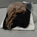 Bhome Maternity Shirts 3 Packs Long Sleeve Pregnancy Tops Loose Fit Casual Blouses with Thumb Holes (X-Large, Black / Brown / White)