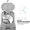 BI-DTOOL Shaved Ice Machine 380W Electric Ice Crusher Triple Blades Ice Crusher Shaver 286lbs/hr Snow Cone Machine 1500 RPM Stainless Steel Ice Shaver Ice Shaving Machine for Home and Commercial