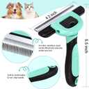 MIU COLOR Pet Grooming Brush, Deshedding Tool for Dogs & Cats, Effectively Reduces Shedding by up to 95% for Short Medium and Long Pet HairSpring Green