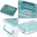 Covetree 2-Pack Clear Plastic Medicine Storage Organizer & First Aid Box Multi-Layer Medicine Storage Box, Durable Medicine Organizer, Clear Medicine Storage Box for Home, Office & Travel