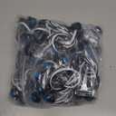 TMH 100 Pcs 3/4 Inch Round 3 LED Side Marker Indicator Lights 12V DC (Blue (100 PCS))