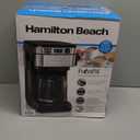 Hamilton Beach Programmable Drip Coffee Maker, 12 Cups, Front Access Easy Fill, Pause & Serve, 3 Brewing Options, Black (46310)