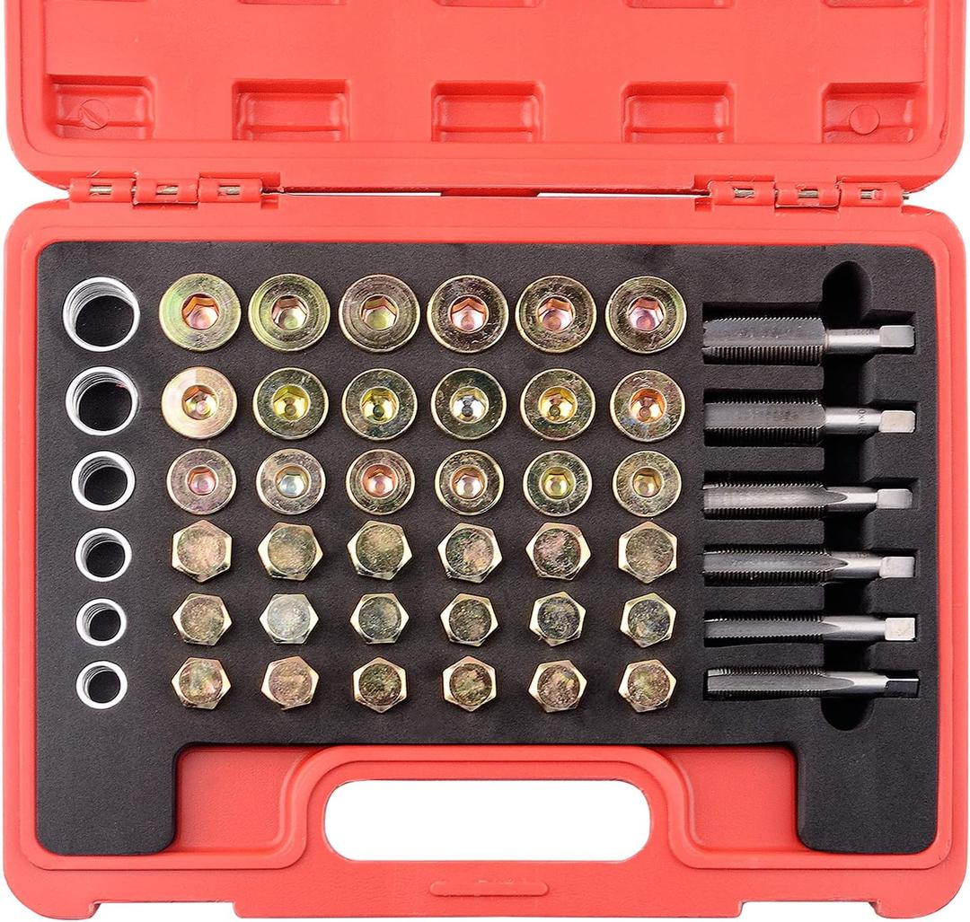 114pc M13 - M22 Oil Pan Thread Repair Kit Sump Gearbox Drain Plug Tool Set (114pcs(M13-M22))