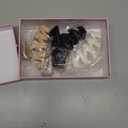 3 PCS Silicone Flexible Hair Claw Clips for Women Soft Bendable Claw Clip Scalp-Safe Soft Cloud Hairclip for Thin and ThickWhite2+Black2+Khaki2