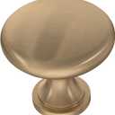 Franklin Brass (10-Pack)  Champagne Bronze Cabinet Knobs for Dressers, Drawers, Kitchen Cabinet Door, Vanity, Furniture, Closet Knobs, 1-3/16 Inch Round | Mushroom
