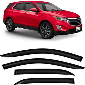 Voron Glass Tape-on Extra Durable Rain Guards for Chevrolet (Chevy) Equinox 2018-2024, Window Deflectors, Vent Window Visors, 4 Pieces - 100436