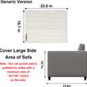 Cat Scratch Sofa Protector,23.6" L*19.7" W Cat Scratch Furniture Protector Pad, Couch Arm Sheild with Natural Sisal for Protecting Couch Sofa Chair Furniture(Beige/Right Handed)