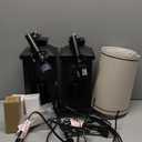 23.75" Retro Farmhouse Black Table Lamp for Living Room Bedroom Nightstand Set of 2 Touch Control Bedside Nightlight Vintage Modern Lamp with USB C+A Ports and 2 Light Sources