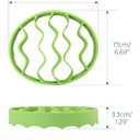 Oval Silicone Roasting Racks for Instant Pot 6Qt 8Qt & Crockpot – Non-Stick Steaming Rack Insert for Baking, Canning and Oven Use – Easy-to-Clean Flexible Design Kitchen Accessories (Green)