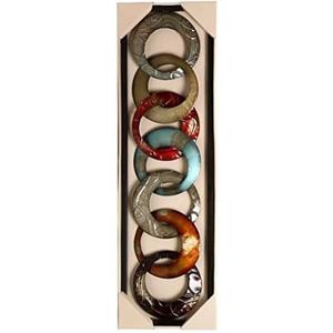 Hosley Metal Wall Dcor 35" High. Ideal Gift for Home, Weddings, Party, Spa, Meditation, Home Office, Dorm O4 (Multi)