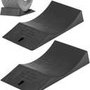 GICOOL 2-Pack Tire Saver Ramp for 13-17" Tire and Wheel, Flat-Free & Tubeless Tire Protector to Prevent Flat Spots Caused by Long Storage Parking for Riding Lawn Mower Garden Tractor