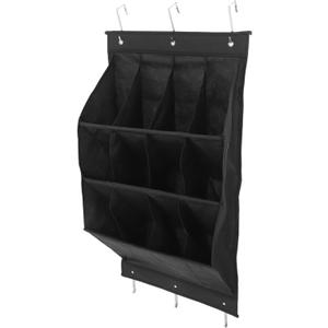 ABOOFAN 12Grid Door Hanging Shoe Rack with Storage Organizer for Narrow Doors Closet Shoe Holder for Entryway Laundry Room