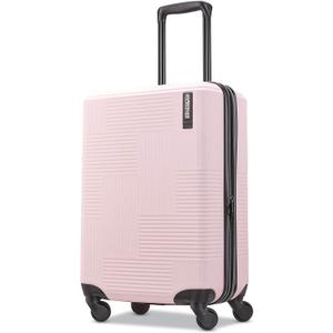 American Tourister Stratum XLT Expandable Hardside Luggage with Spinner Wheels, Pink Blush, Carry-On 28-Inch