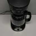 Mueller 12-Cup Drip Coffee Maker - Borosilicate Carafe, Auto-Off, Reusable Filter, Anti-Drip, Keep-Warm Function, Clear Water Level Window Coffee Machine, Kitchen Essentials & Accessories (Black)