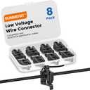 Low Voltage Wire Connectors for Landscape Lighting, Compatible with #12/14/16/18 Gauge Underground Cable for Pathway Lights, Spotlight, In-ground Lights, Waterproof, UL Listed (8)