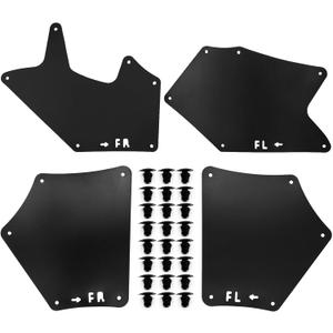 Aspaton Front Splash Guards Fender Liner Shields w/Clips Compatible with 2007-2022 Tundra Sequoia Apron Seal Mud Flaps Mudflaps Mudguards 4Pcs 53737-0C030 53736-0C030 53739-0C020