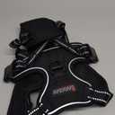 BARKBAY No Pull Dog Harness Front Clip Heavy Duty Reflective Easy Control Handle for Large Dog Walking (Black) (Large(Chest:24.5-32.5"))