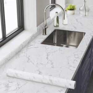 Abyssaly Marble Contact Paper for Countertops 23.6" x 118", White Gray Faux Marble Wallpaper Peel and Stick, Self Adhesive Removable Wall Paper for Kitchen Backsplash Abyssaly Marble Contact Paper for Countertops 23.6" x 118", White Gray Faux Marble Wallpaper Peel and Stick, Self Adhesive Removable Wall Paper for Kitchen Backsplash
