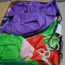 6.5FT Christmas Inflatable Outdoor Decoration, Christmas Blow Up Yard Decorations, Green Monster with Sleigh Dog and 7 LED Lights, Light Up Yard Lawn Inflatable Decor