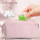 SATINIOR 100 Pcs Plastic Jars with Lids Small Containers Lids Wide Mouth Small Plastic Containers for Lotion Cream Rhinestones Body Butters Travel Storage(1 oz,Clear)