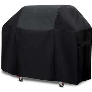 Grill Cover for Weber Genesis 300 Series, Grill Cover 60 Inch Water-Resistant Oxford Fabric, Barbecue Cover with Velcro