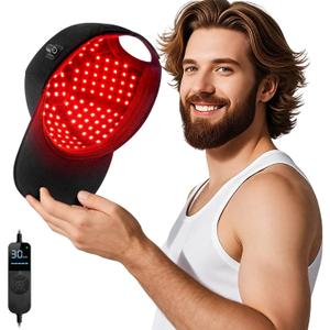 Laser Hair Growth CapRed Light theray for Hair, Deep Black Cap