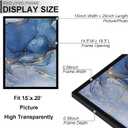 Fxojyvo 15x20 Picture Frame, Black Frame for 15 x 20 Inch Picture Poster Photo, Light Weight and High Transparent 15 by 20 Frame for Wall - 1 Pack/Black/15 x20