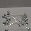 Sawysine 24 Pcs Disco Balls Cocktail Stirrers Plastic Round Top Swizzle Sticks Cake Pops Mirror Ball Coffee Beverage Stirrers for Home Bar Coffee Shop Use (Transparent)